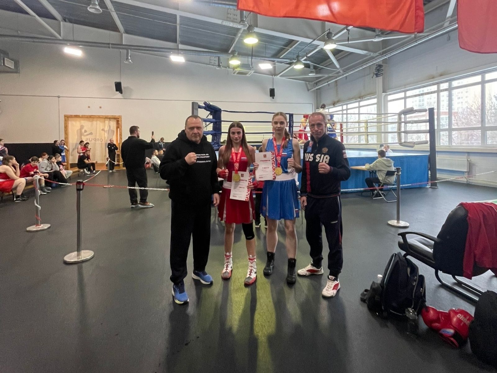 Сергиево-Посадские спортсменки завоевали два золота на первенстве Московской области по боксу среди девушек 15-16 лет!